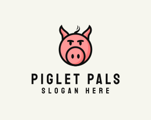 Pig Head Animal logo design