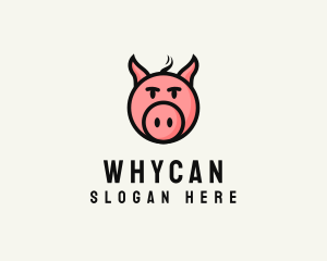 Pig Head Animal logo design