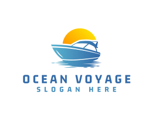 Yacht Travel Holiday logo design