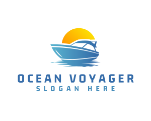 Yacht Travel Holiday logo design