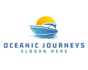 Yacht Travel Holiday logo design