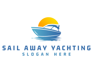 Yacht Travel Holiday logo design