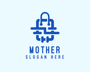 Plumbing Shopping Bag Logo