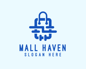 Plumbing Shopping Bag logo design