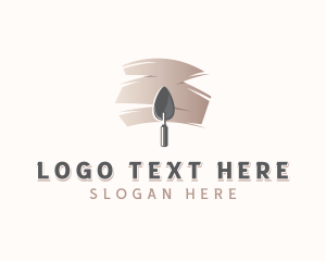 Builder - Plastering Trowel Carpentry logo design