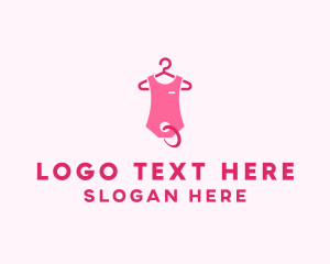 Kids Boutique - Pink Kids Baby Clothing Apparel logo design