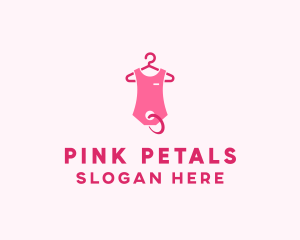 Pink Kids Baby Clothing Apparel logo design