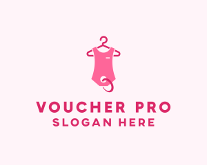 Voucher - Pink Kids Baby Clothing Apparel logo design