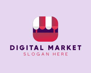 Online Market App  logo design