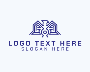 Phoenix - Geometric Eagle Bird logo design