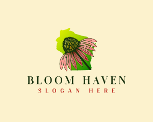 Wisconsin Coneflower Garden logo design