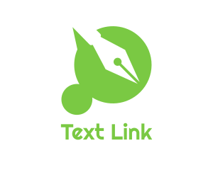 Sms - Green Dot pen logo design