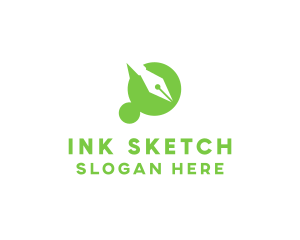 Writing Ink Pen  logo design