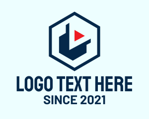 Hexagon - Hexagon Media Player logo design