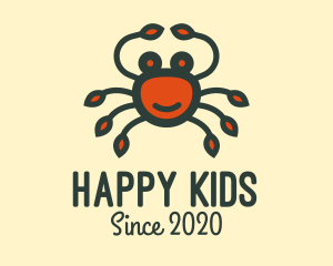 Happy Red Crab logo design