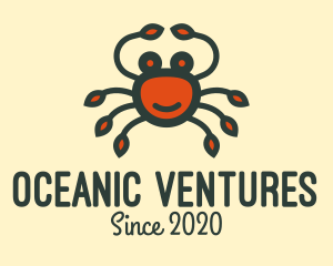 Happy Red Crab logo design