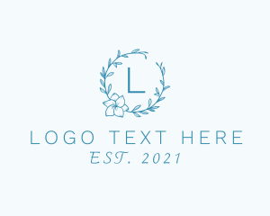 Etsy - Flower Wreath Boutique Arrangement logo design