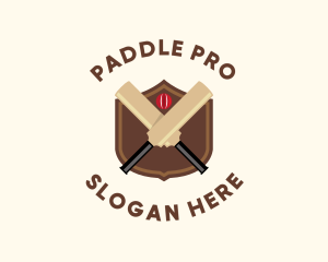 Paddle - Cricket Sports Tournament logo design