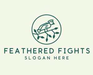 Crested Bird Branch  logo design