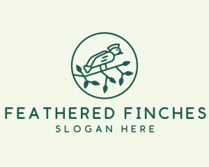 Crested Bird Branch  logo design