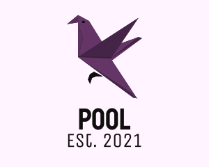 Birdwatcher - Purple Dove Origami logo design