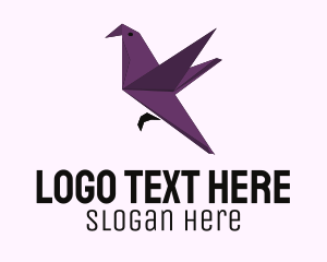 Purple Dove Origami Logo