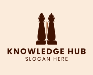Chess Piece Sword Logo