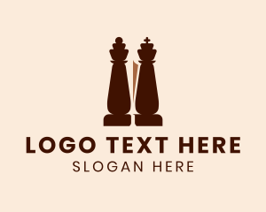 Strategy - Chess Piece Sword logo design