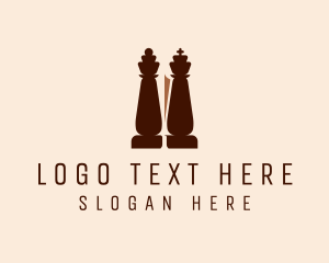 Chess Piece Sword logo design