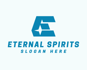 Modern Logistics Letter E logo design