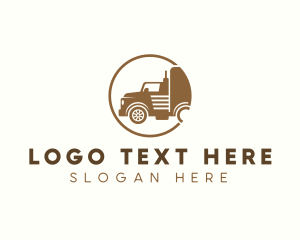 Import - Truck Logistics Forwarding logo design