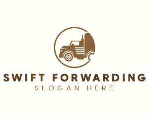 Truck Logistics Forwarding logo design