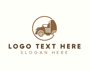 Distribution - Truck Logistics Forwarding logo design