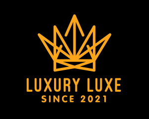 Gold Luxury Crown  logo design