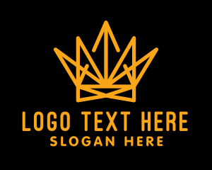 Gold Luxury Crown  Logo