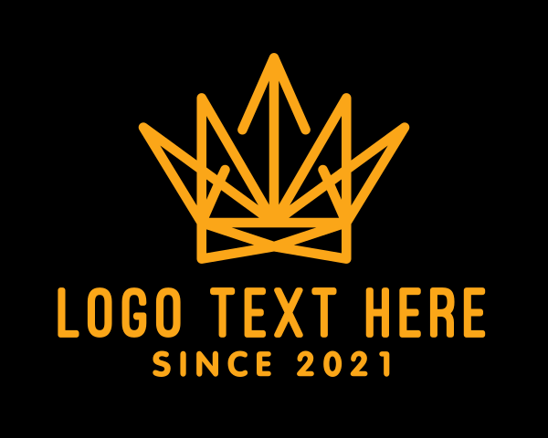 High End - Gold Luxury Crown logo design