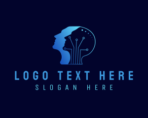 Tech - Cyber Head Technology logo design