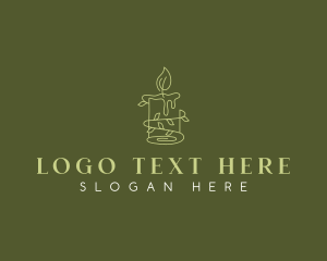 Scented - Wax Candle Light logo design