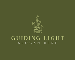 Wax Candle Light logo design