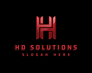 Online Gaming Letter H logo design