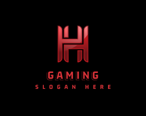 Player - Online Gaming Letter H logo design