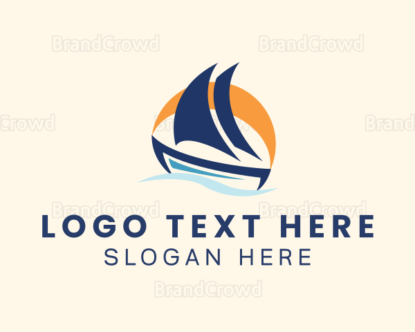 Nautical Sea Boat Logo