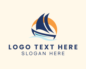 Ocean - Nautical Sea Boat logo design