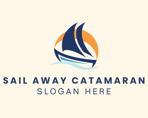 Nautical Sea Boat  logo design