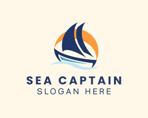 Nautical Sea Boat  logo design