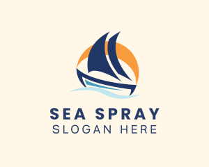 Nautical Sea Boat  logo design