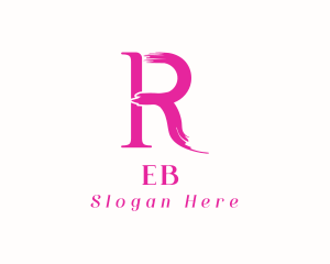 Fashion Brush Letter R Logo