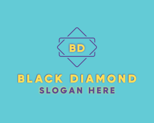 Diamond Square Frame logo design