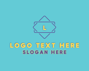 Letter - Diamond Square Frame logo design