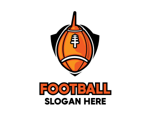 American Football Shield logo design